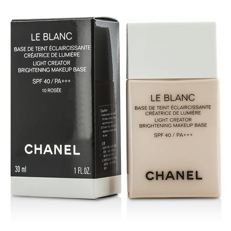 chanel brightening makeup base 10 rosee|CHANEL Le Blanc Light Creator Brightening Makeup Base SPF .